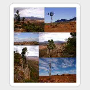 Australian Outback Collage Sticker